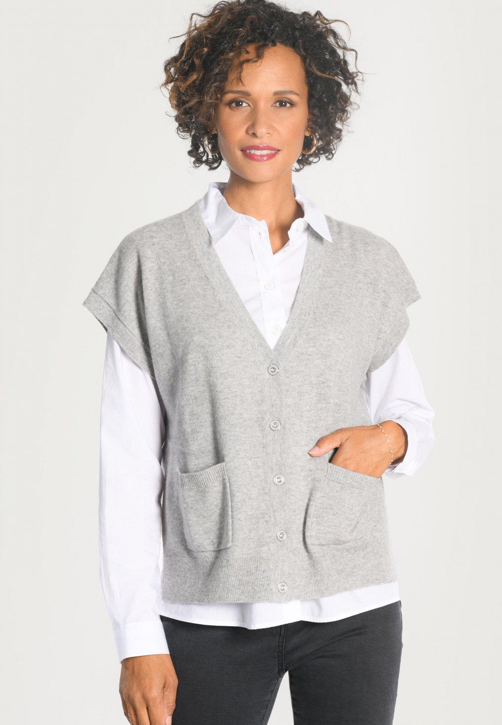 Cardigan Long Femme Chic Et Élégant - Gilet Ouvert En Coton à Manches Longues - Taille Grande - Pour Toutes Saisons