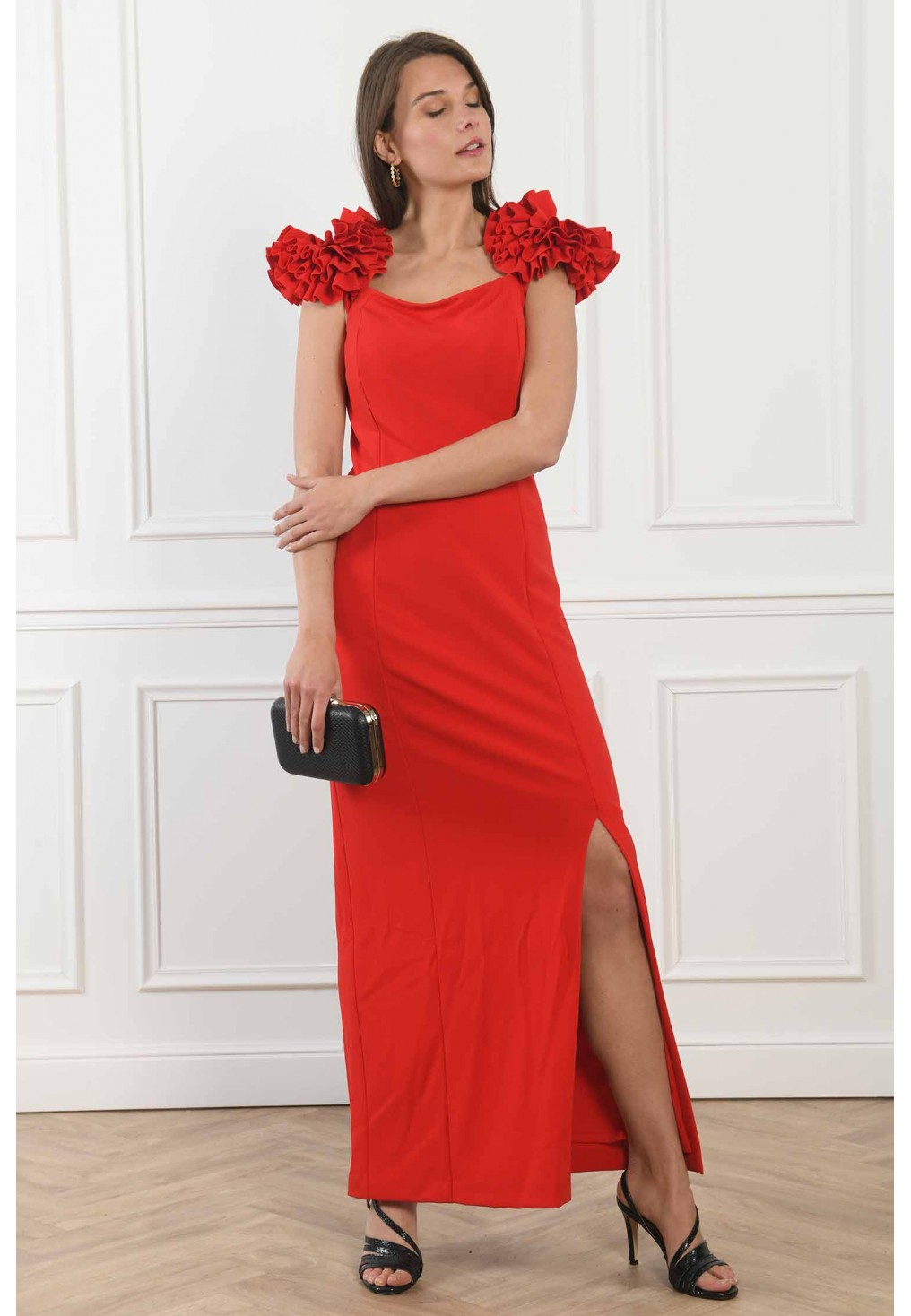 robe longue froufrou