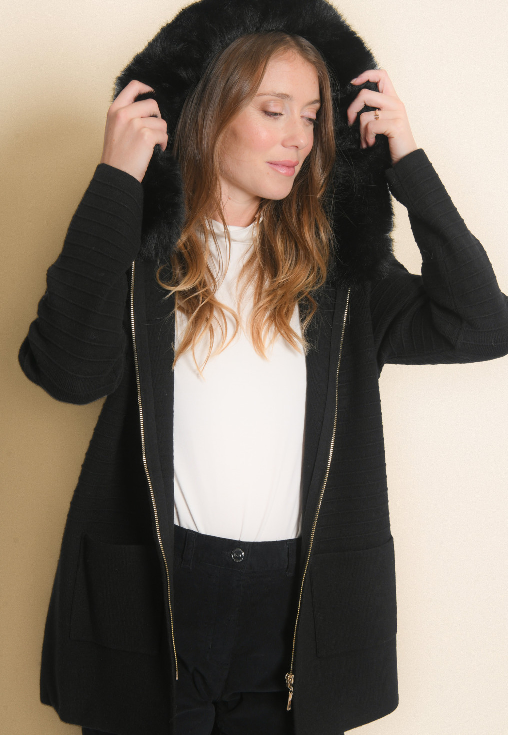 GILET - JARNAC - NOIR - Un Jour Ailleurs