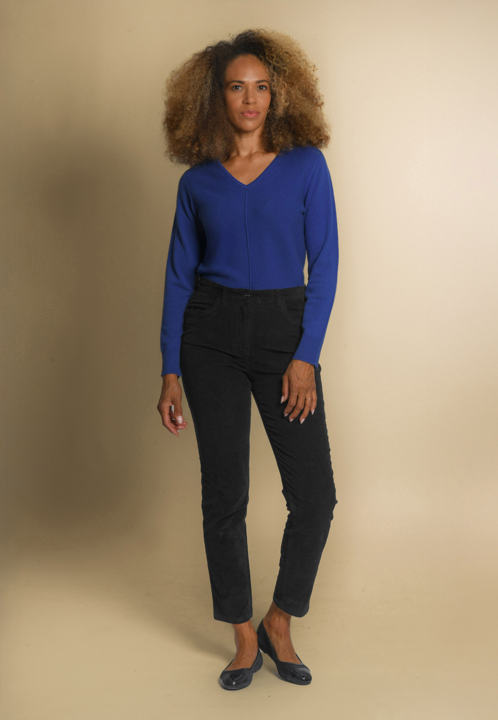 JEAN VELOURS - JARETH - NOIR