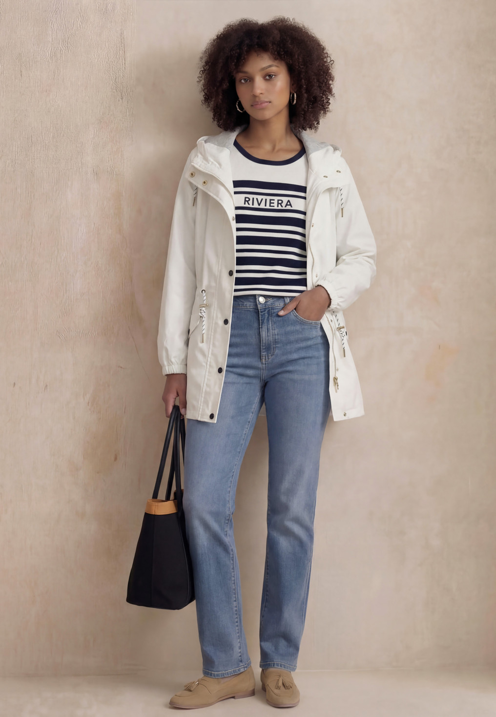 PARKA - LATOYA - OFF WHITE - Un Jour Ailleurs