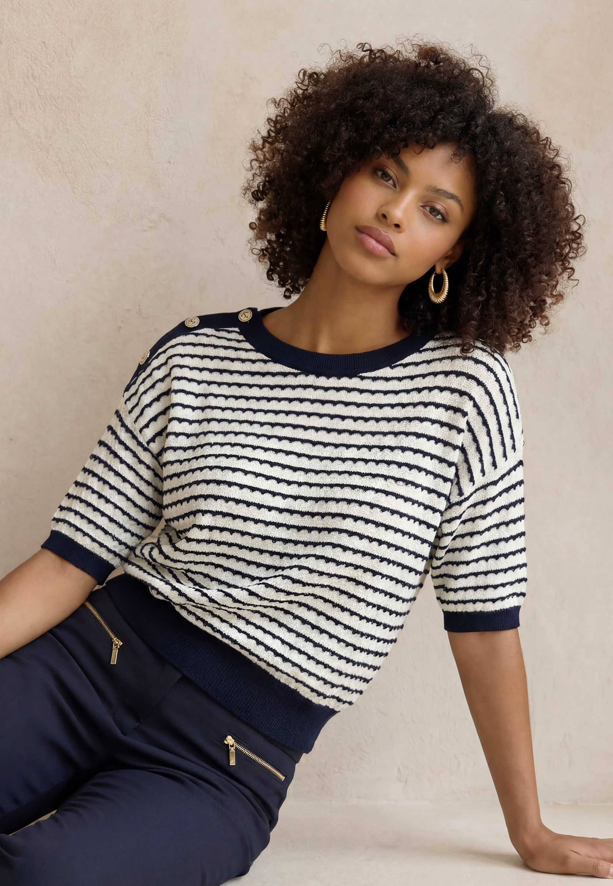 PULL MANCHE COURTE -...