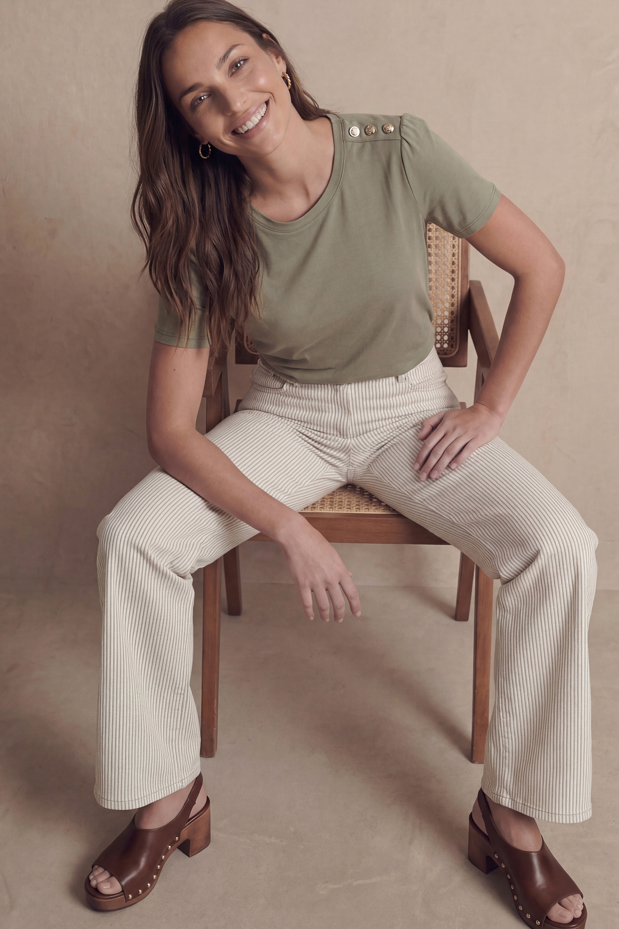 T-SHIRT - LISBETH - SAUGE